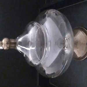 1950s Duchin Sterling Glass Candy Jar.